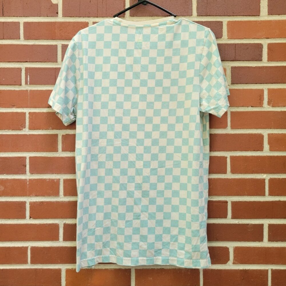 White & Seafoam Los Angeles Checked Shirt - Made by Bascom Projects - Size S - Picture 6 of 7